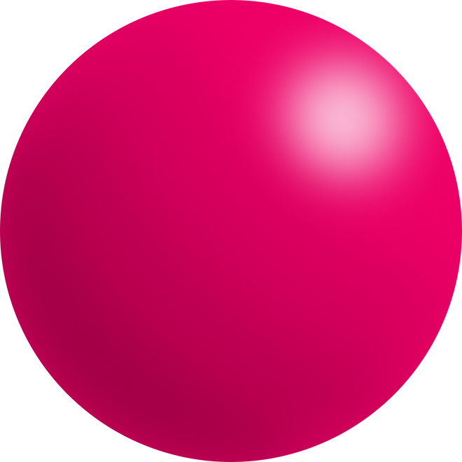 3D pink sphere element